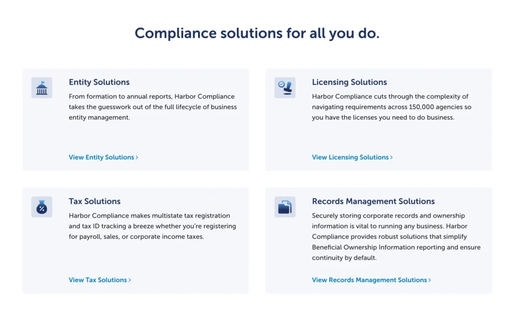 Harbor Compliance Subscriptions and Upsells